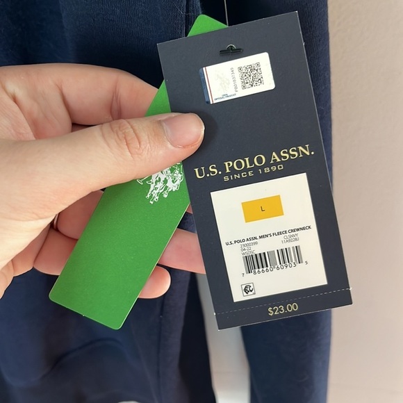 U.S. Polo Assn. Navy Crewneck Pullover Size Large NWT - Picture 5 of 6